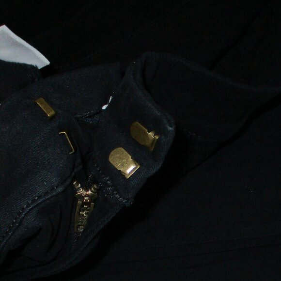 Black Capri Pants NWT Smooth Slim Cotton Blend Old Navy Midrise Pull On Sz 22 - Picture 7 of 7